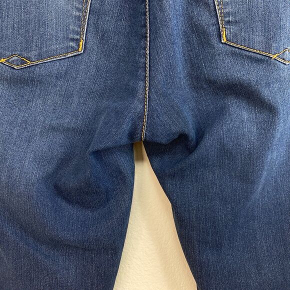 Womans Democracy Jeans 14 AB Tecnology Waist 36" Inseam 27.5" No Roll Waist - Picture 12 of 16